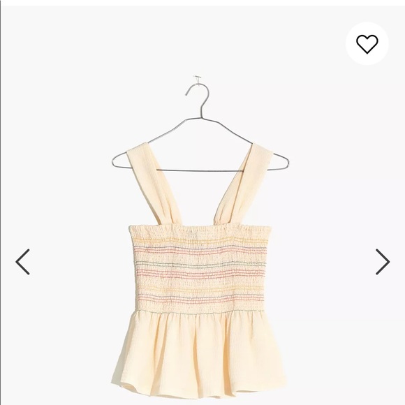 Madewell Texture & Thread Cream Colored Tank Top - Picture 1 of 11